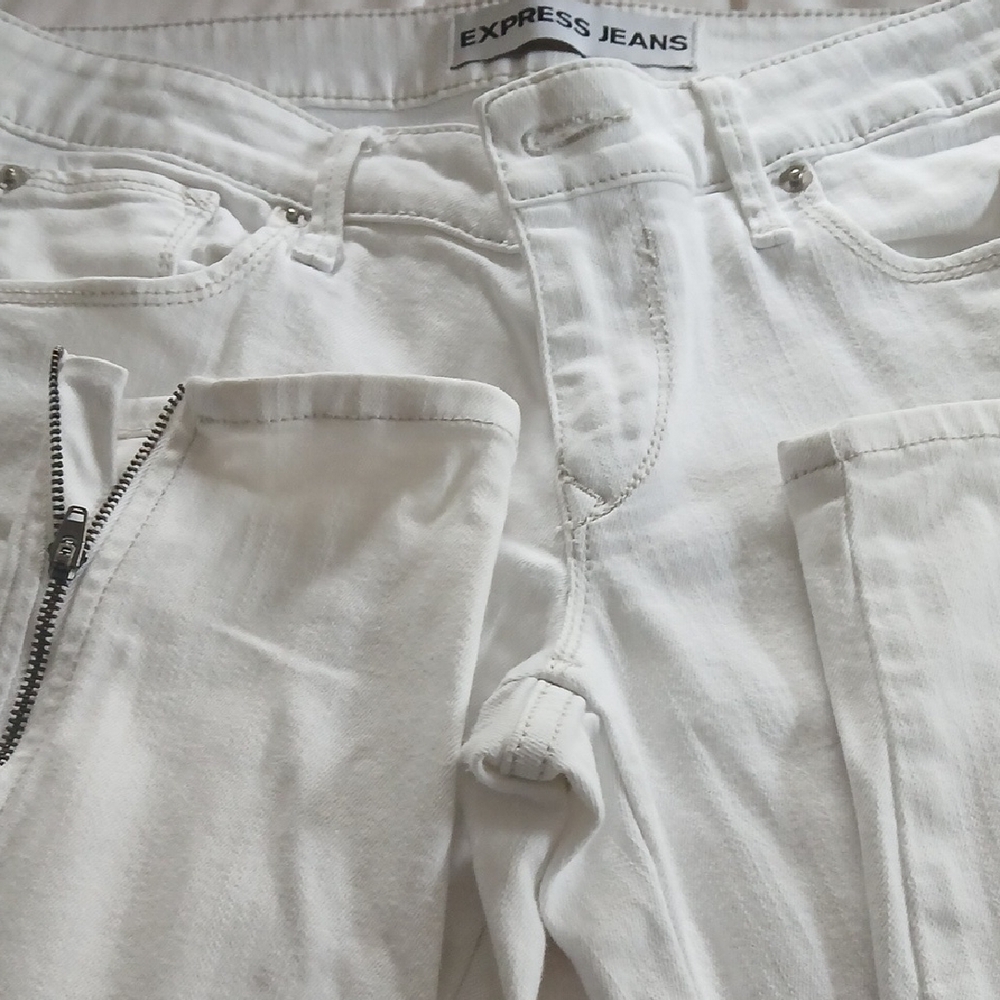 Express White Women Jeans